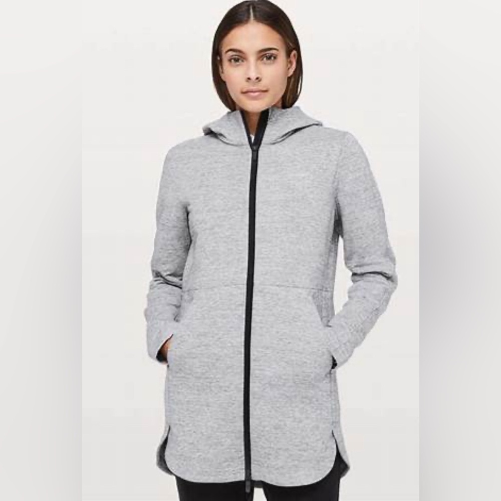 Lululemon Going Places Hooded Jacket - 
Heathered Grey / size 4